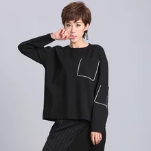 Новинка весны, корейский студенческий розовый короткий шикарный женский свитер, Женская свободная Спортивная рубашка с круглым вырезом