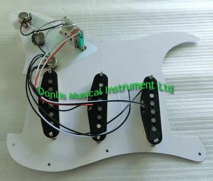 loaded strat guitar pickguards