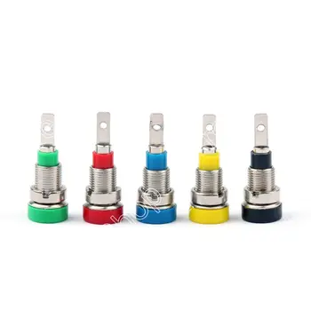 

Areyourshop Sale 5PCS 5Color Copper 2mm Banana Socket Jack Binding Posts Terminals Probes Mini Plug