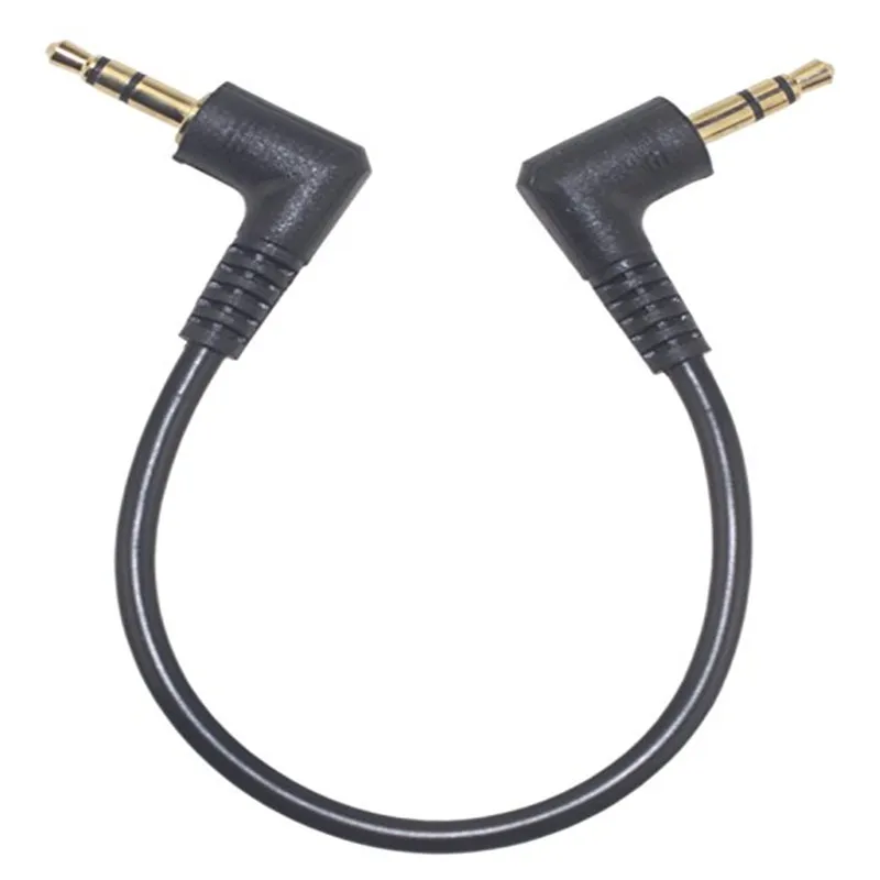 3.5mm Auxiliary Audio male to male cable 3 pole 90 Degree Right Angle for Apple iPhone iPad