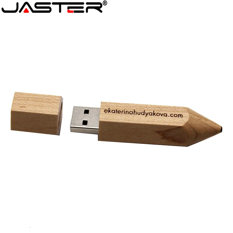 Новый деревянный флэш накопитель JASTER с логотипом на заказ (1 шт. над бесплатным