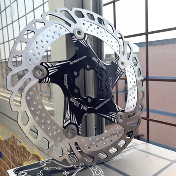 

2019 NEW 203mm Mountain Bike Cooling Brake Rotors 4 colors 203mm Down Hill Floating Bicycle Brake Six Nail Disc