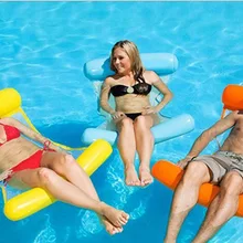 Сетчатый гамак можно сложить с двойной спинкой плавательный матрац для отдыха в воде кресло для отдыха плавающая кровать диван