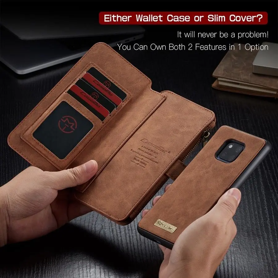 

Fashion Brand Original Mobile Phone Bag for Huawei Mate 20 Mate 20 Pro Stand Wallet Luxury Compact Cover Case High Quality