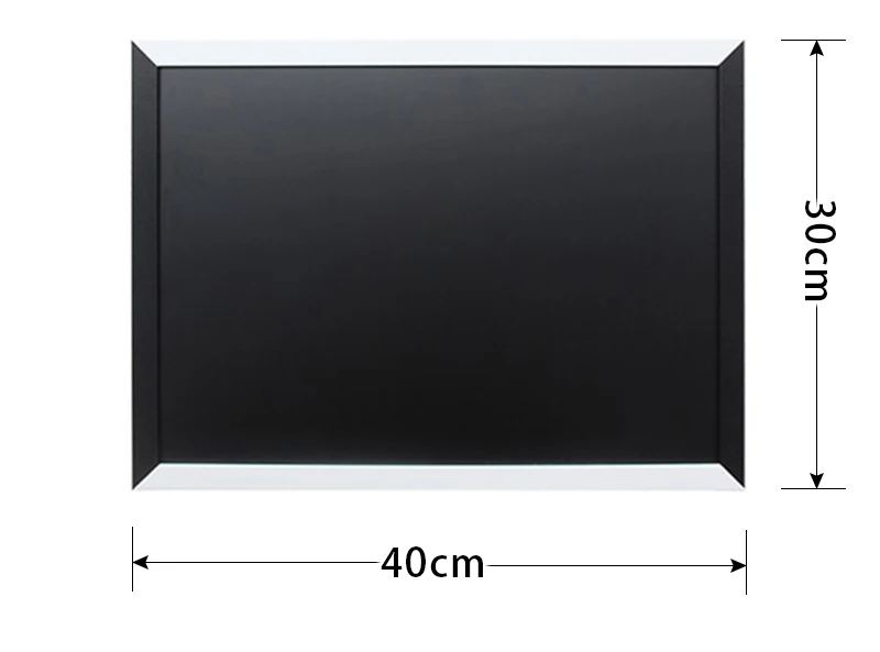 Quadro de Madeira Magnético do Mdf do Quadro Branco de Xindi Quadro de Mensagem 30*40cm para Notas Preto Casa Decorativo Desenho Quadro & 7 Material escolar e de escritório