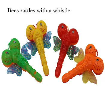 

Butterfly rattles infant educational toys early education plastic baby rattles baby bell rattle toys for children