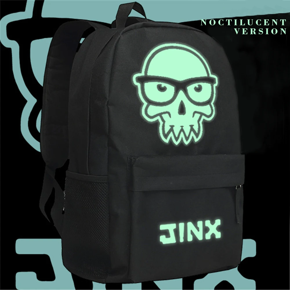 

Zshop Luminous H1Z1 Backpack Daybreak Game Daypack Skull Pattern School Bag for Children