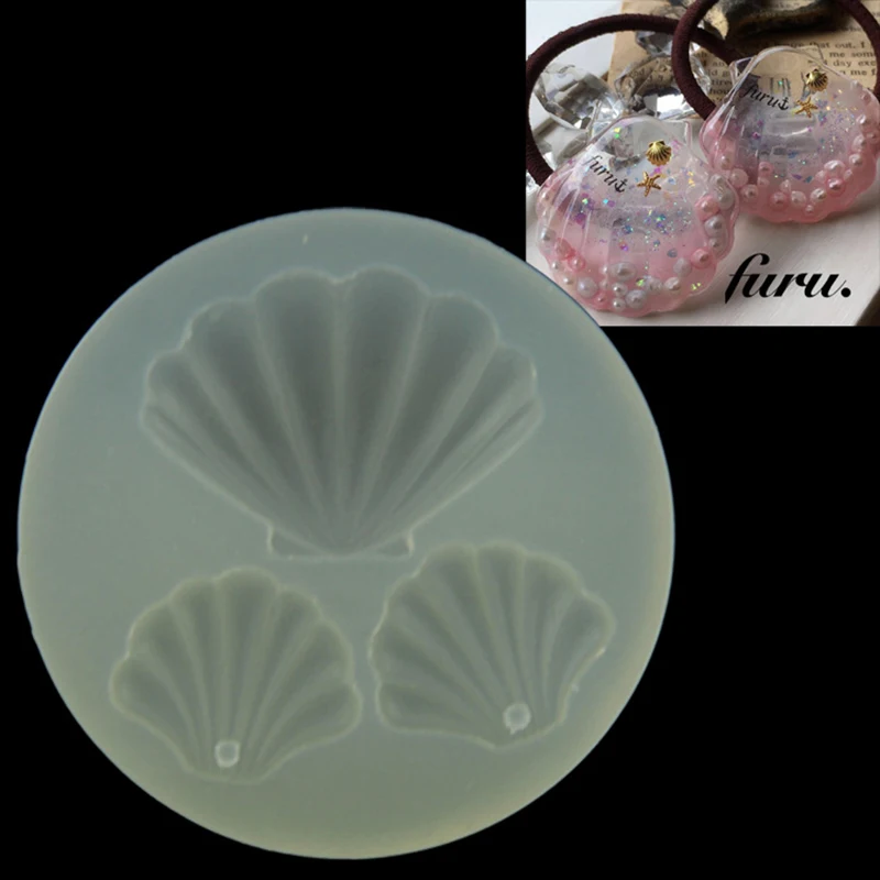 Crystal Epoxy Sea Shell Silicone Mould DIY Jewelry Making Ornament Craft Mold