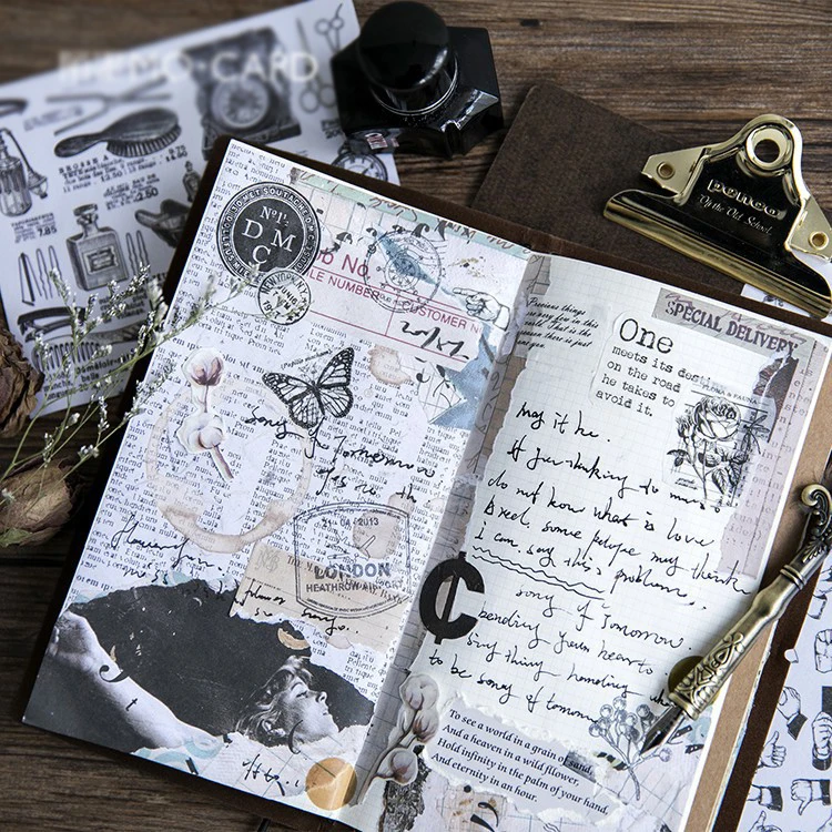  DIY Retro style postcard card envelop sticker set as Scrapbooking party invitation DIY Decor gift c - 32852904142
