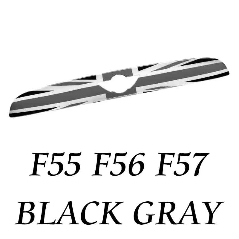 F55F56F57 Gray Автомобильные подушки с принтом флага Великобритании "Юнион Джек ABS задний багажник крышка-накладка, отделка, декоративные Накладка для Mini Cooper F60 F55 F56 F57 Countryman автомобильные аксессуары - Название цвета: F55F56F57 Gray