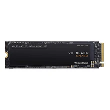 Western Digital Black SSD SN750 250GB 500GB 1 ТБ NVMe W D внутренний игровой SSD-Gen3 PCIe, M.2 2280, 3D NAND для игровых ПК и ноутбуков