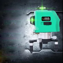 Бренд 8 линий 3D лазерный уровень самонивелирующийся 360 горизонтальный и вертикальный крест супер мощный зеленый лазерный луч линия