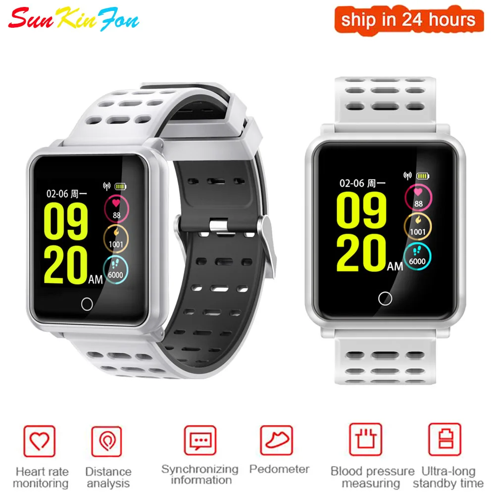 For Samsung S5 S4 S3 A9 Super Definition Large Screen Sports Smart Watch Waterproof Heart Rate Blood Pressure Monitor Smatwatch