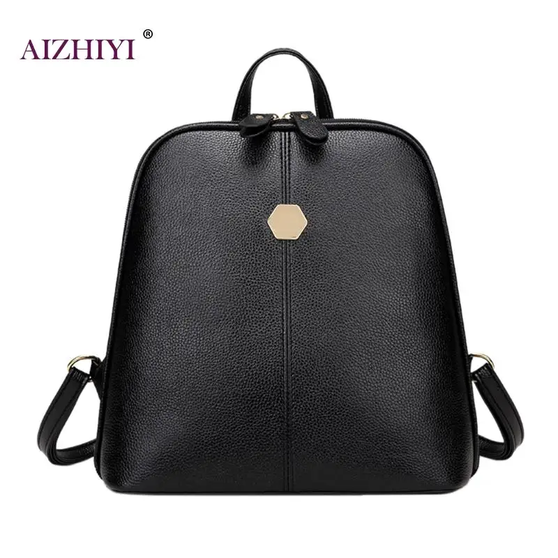Mujeres remache cremallera PU cuero mochilas niñas Preppy Mochila estudiante bolso de la manera Mochila moda femenina Mochila Escolar 2018 Mujeres remache cremallera PU cuero mochilas niñas Preppy Mochila estudiante bolso de la manera Mochila moda femenina Mochila Escolar 2018