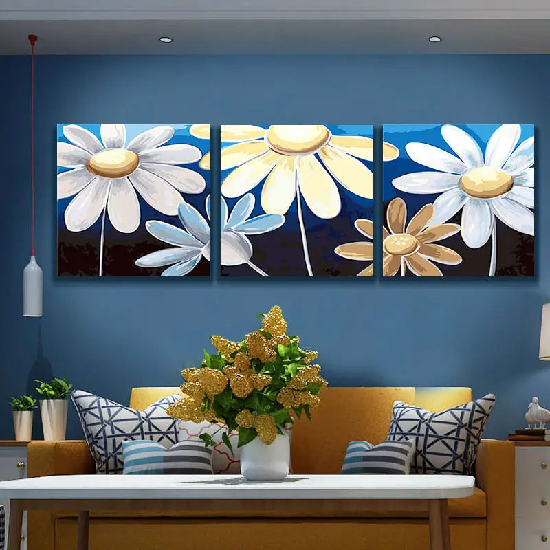 

coloring by numbers Flowers digital paint by numbers home decor for living room diy digital painting diy oil painting