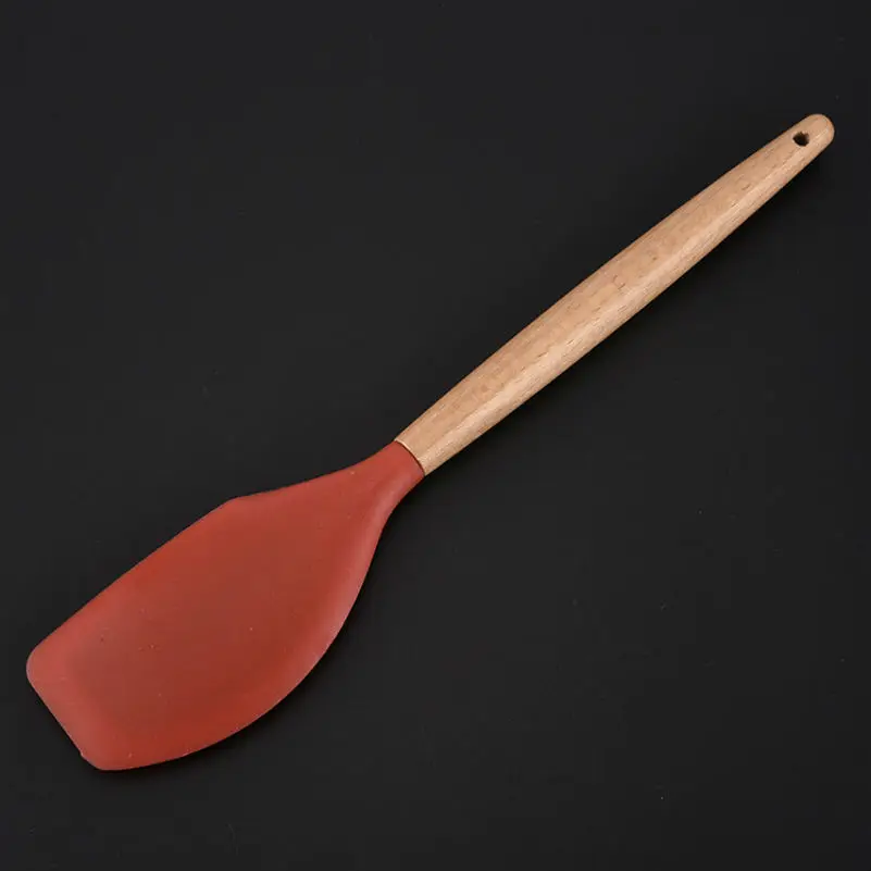 Atekuker 6Pcs Cooking Tools For Kitchen Wood Handle Spoon Spatula Ladle Scraper Kitchen Utensils Set Atekuker 6Pcs Cooking Tools For Kitchen Wood Handle Spoon Spatula Ladle Scraper Kitchen Utensils Set