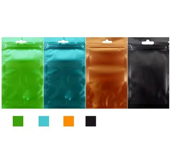 

100pcs/lot Size:8.5*13cm Small Aluminum Foil Zip Lock Packing Bag Maize Flour Packaging Bag Reusable Black Jewelry Pouches