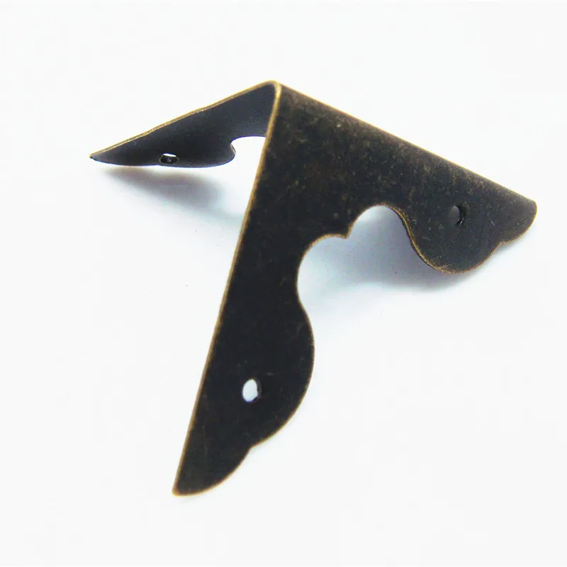 50pcs 33*33mm table corner brackets Box Accessories antique lace wrap