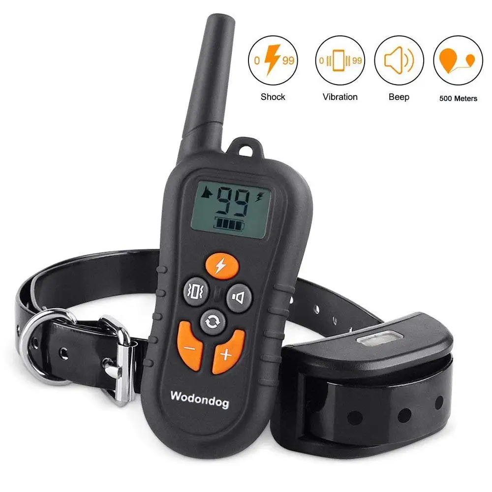 

Wodondog Dog Training Collar Electric Shock Collar For Dogs Waterproof Remote Rechargeable Bark With Behavior Training Collars