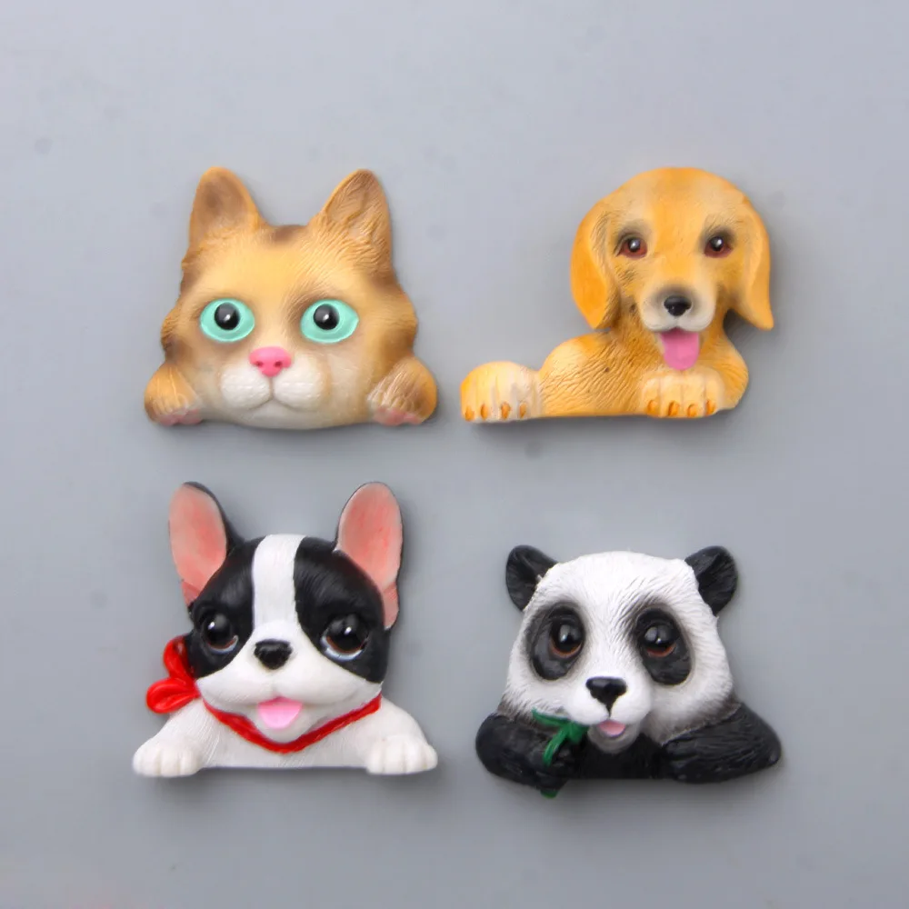 Креативная Собака Панда кошка 3,8-4,3 см миниатюрные игрушки # n670 подвижная фигурка brinquedo игрушка магнит на холодильник детский подарок на