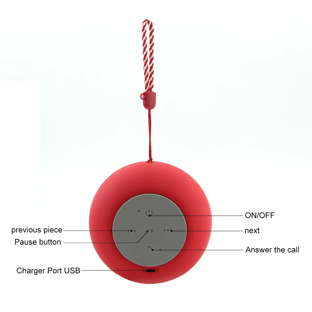 

Soft Fabric Bluetooth Speaker Mini Portable Subwoofer Hi-Fi Sound Box With Lanyard Sling