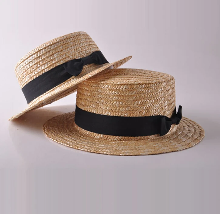 2-7Y Fashion Sun Girls Baby Straw Summer Cap Sunhat Wide Brim Hat Beach