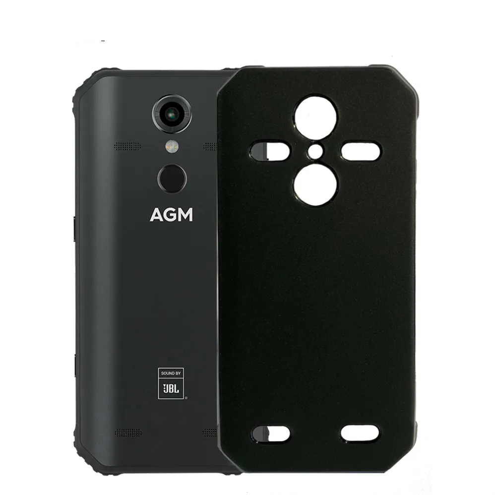 Матовый чехол для телефона AGM A9 Pro Черный Защитный из мягкого ТПУ и силикона