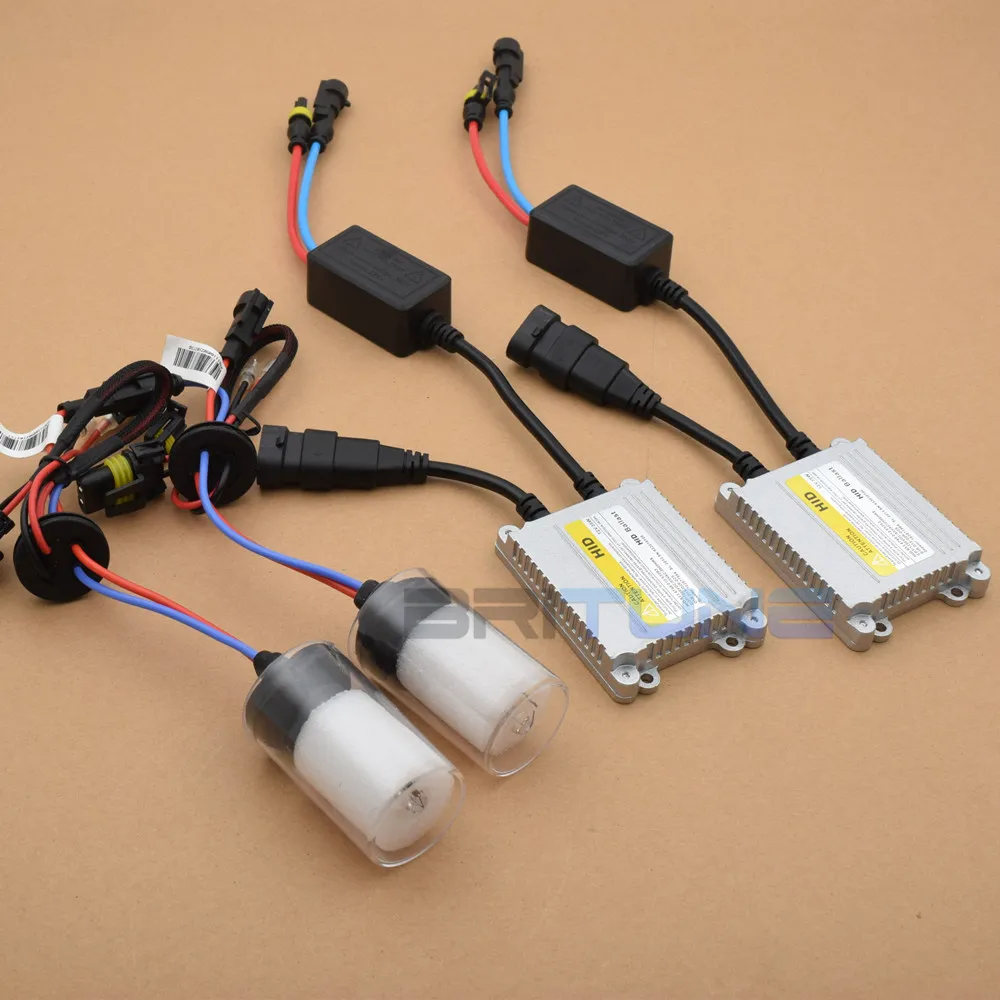 Обновление 12В 35 Вт AC HID Ксеноновые фары лампы Conversion Kit Фары H1 H3 H7 9005 9006 4300K 6000 к 8000 тонкий цифровой балласт