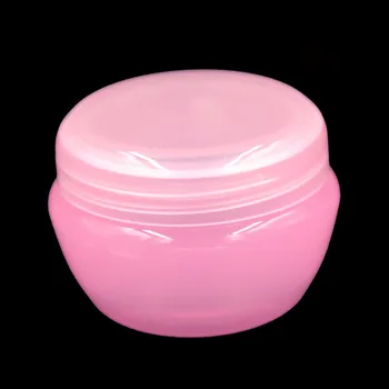 

50pcs Cosmetics Container Cream Jar 10g Cute Pink Sample Containers Plastic Empty Packaging Box Inner Lids Makeup Storage Pot