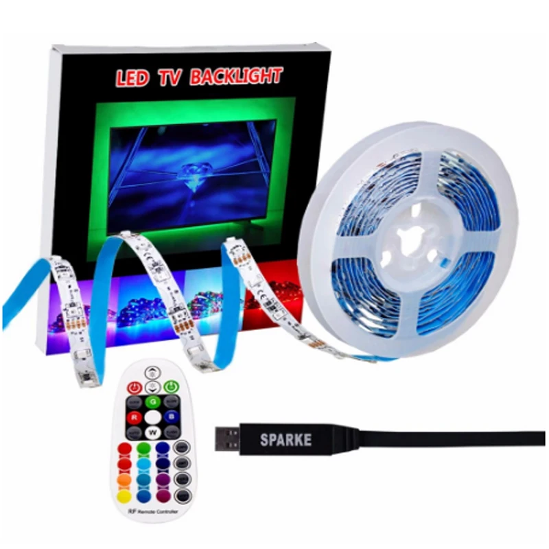 Гибкая светодиодная лента 5 в пост. Тока USB 3528RGB светильник 3 м | Лампы и освещение