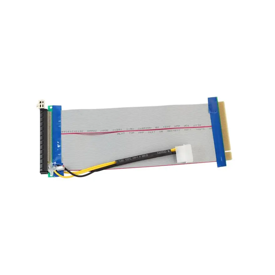 

Omeshin New Powered PCI-E Extension Cable 16X To 16X Riser Extender Card With Molex LTC DOGE 17Aug14 Dropshipping