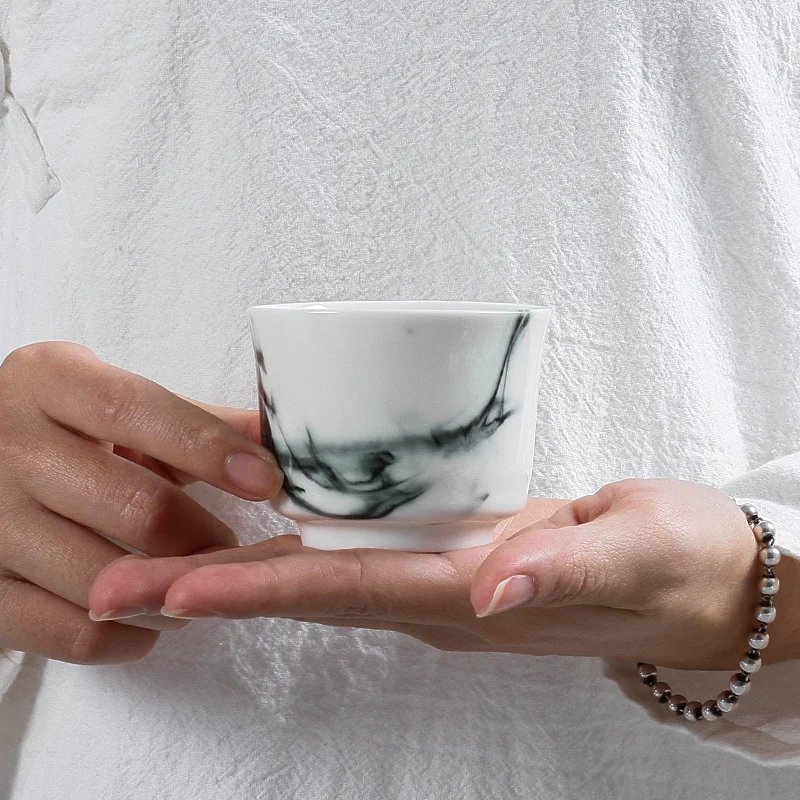 Стаканчик для чая Zen Tea Master Китайская керамика ручная роспись чернила и мытье