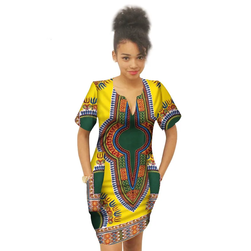 Summer-Africa-Above-Knee-Dress-for-Girl-Bazin-Riche-Dress-For-Child-African-Wax-Print-Plus(20)