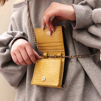 

Bag for women Mini handbags new 2020 Korean version of the wild chic chain foreign air shoulder fashion crocodile pattern