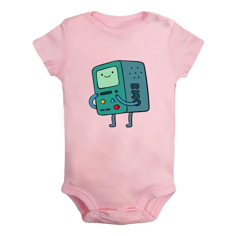 Милый Beemo BMO Adventure Time собака Jake дизайн для новорожденных мальчиков и девочек униформа-комбинезон с принтом для младенцев, боди, одежда хлопковые комплекты - Цвет: JaBaby3002PD