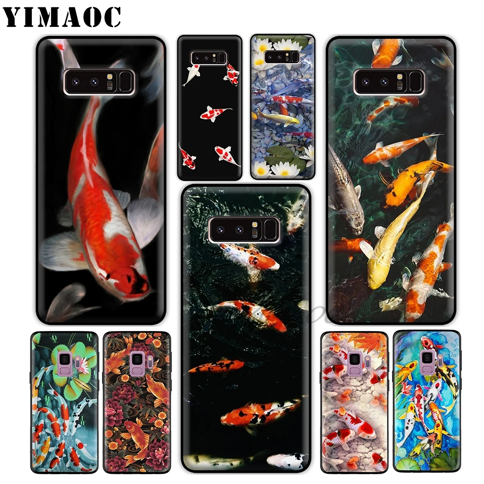 Мягкий силиконовый чехол YIMAOC Koi Fish Lucky Japan для Samsung Galaxy A9 A8 A6 Plus 2018 A5 A3 2017 2016 Note 9 8 |
