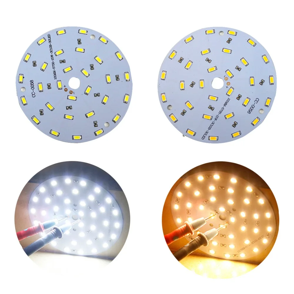 10pcs LED Plate round connect to DC 12V 