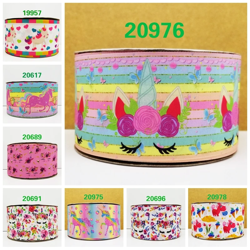 

Free shipping 2018 new arrival 50yards cartoon printed grosgrain ribbons 20976