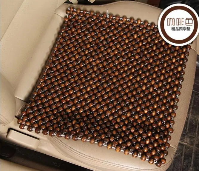Подушка для автомобильного сиденья натуральная древесина клена Bead массажный