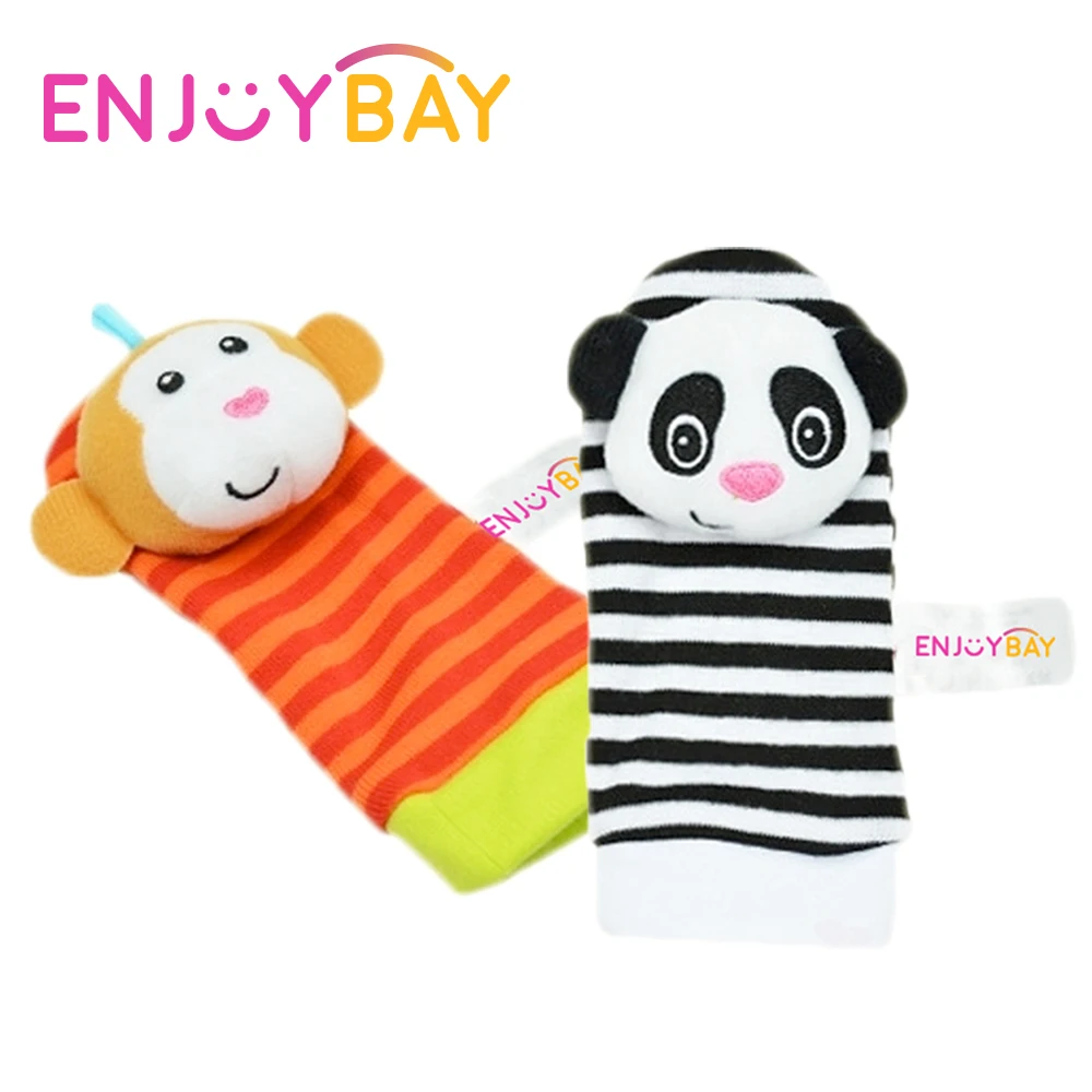 Enjoybay Детская плюшевая погремушка игрушечный перевод милые Мультяшные детские носки с ногой искатель погремушки для младенца мягкие носки