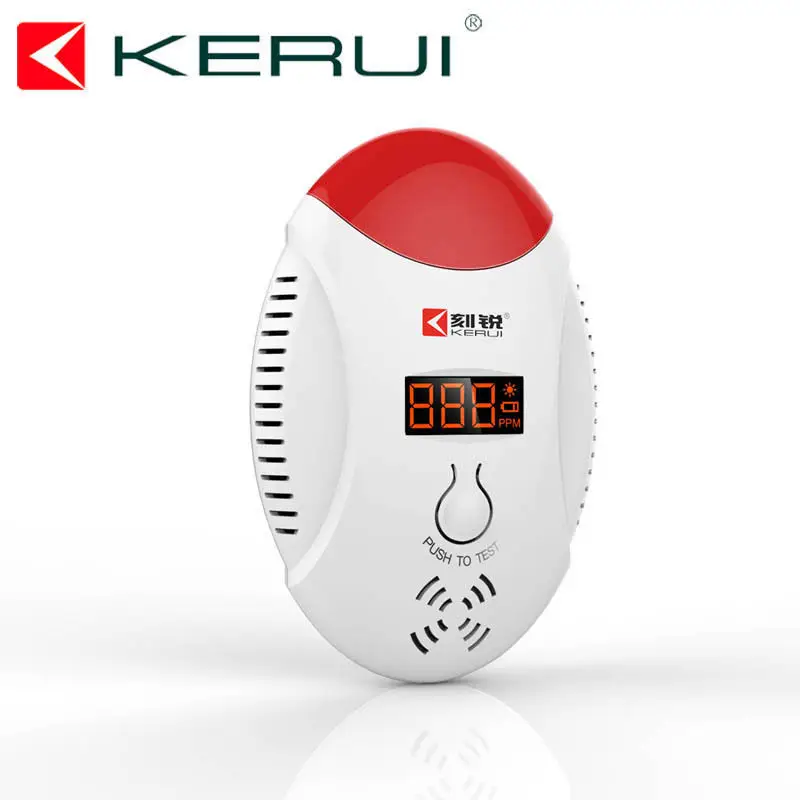 Secrui LED digital display Carbon Monoxide Gas sensor CO detector Alarm gas warning alarm for home security 433MHZ |