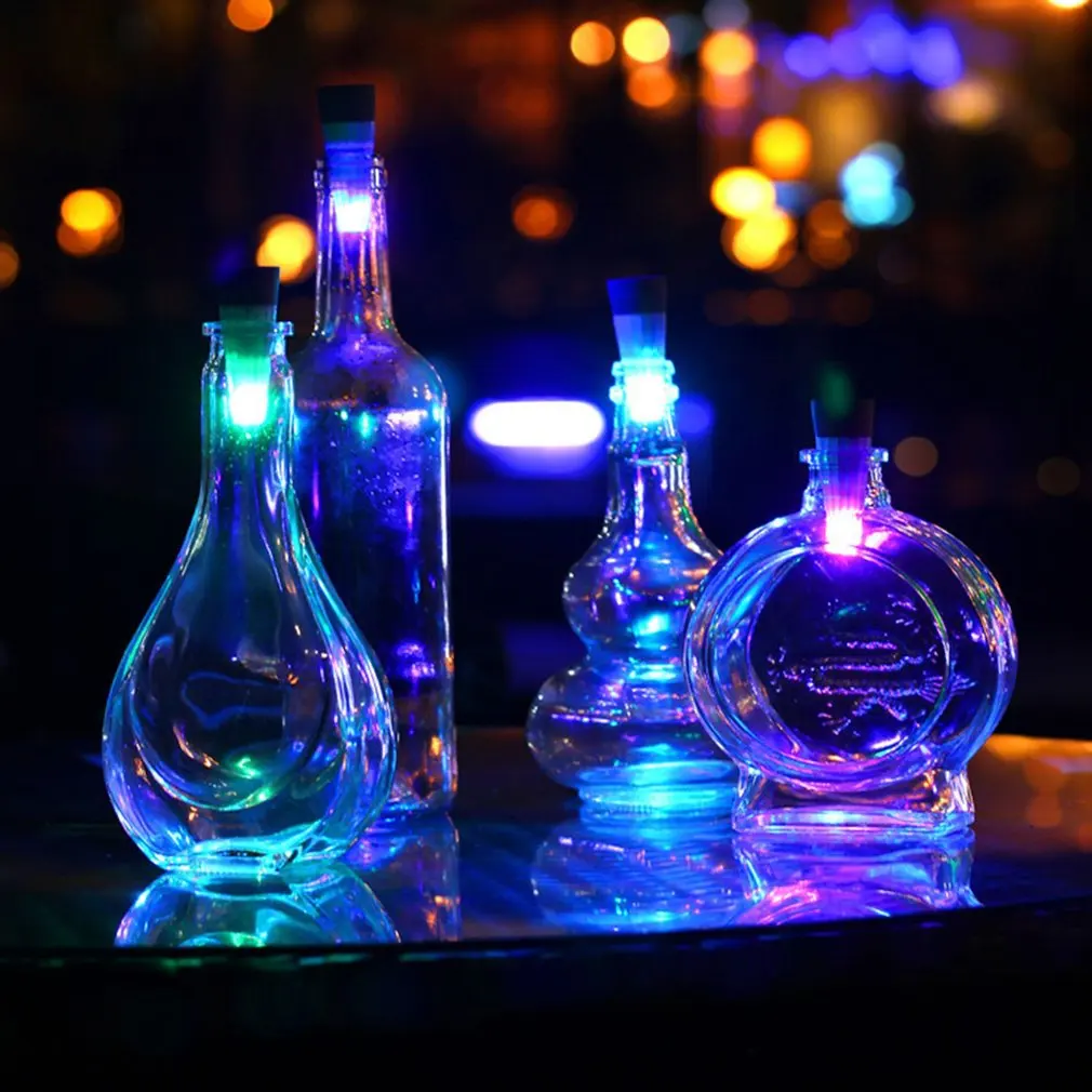 USB wine bottle stopper lights Rechargeable Cork Stop LED White Night