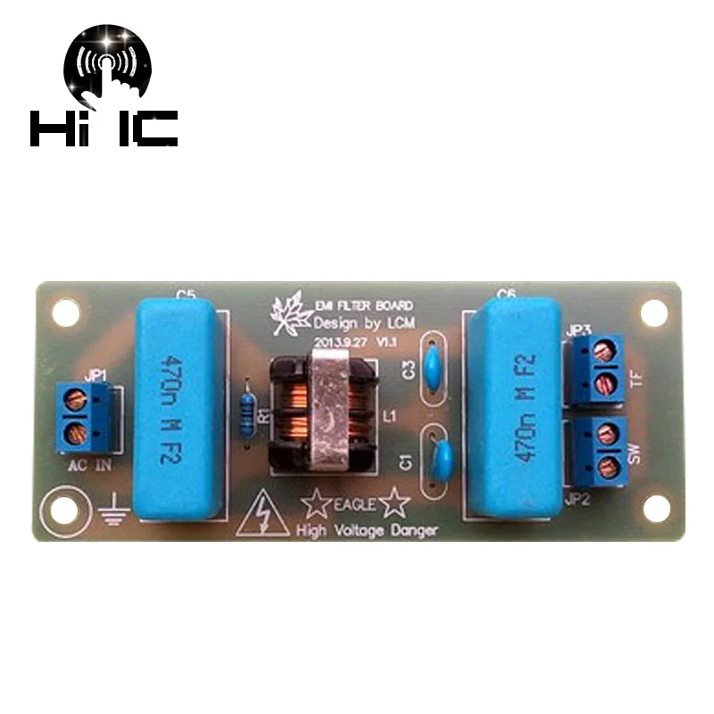 EMI 3A Высокочастотный фильтр питания Блок питания собранная плата для усилителя ЦАП