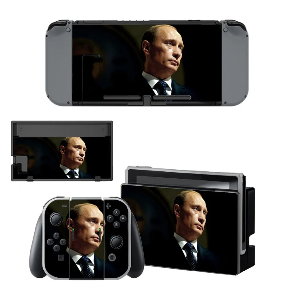 Виниловая наклейка на кожу с Путиным декором для пульта переключателя и джойстика
