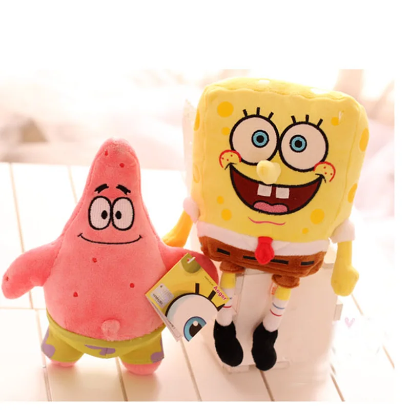 Kid Spongebob Stuffed Plush Toy Sponge Bob Patrick Crab Sandy Octopus Snail Dolls Kids Plush Toys
