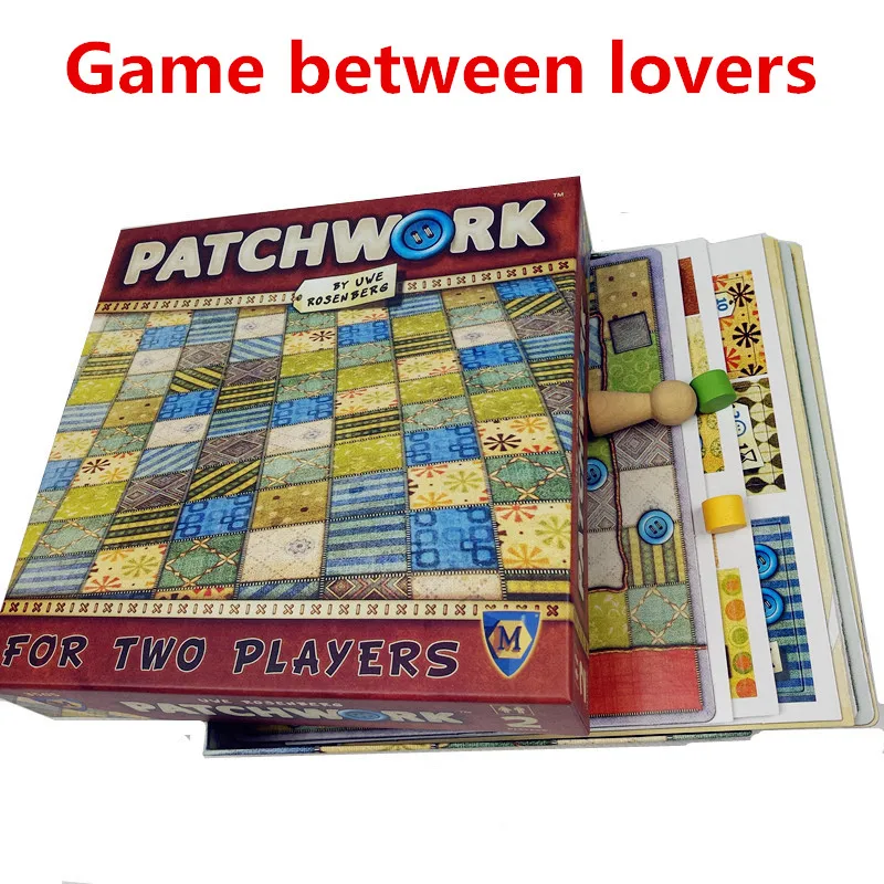 Hot Patchwork Board Game For Two Players Funny Party Games Paper Cards
