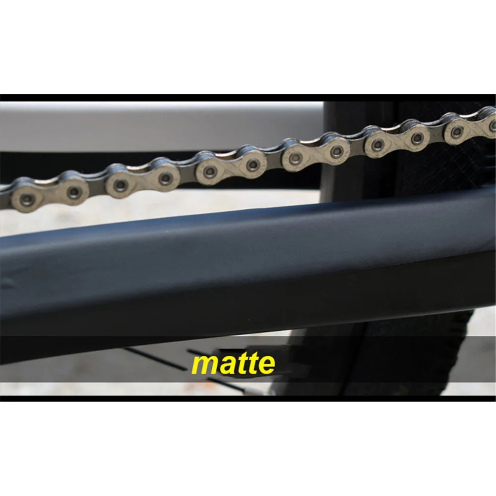 Cheap Anti Scratch Sheet Bike Chain Stickers Cowhide MTB Bicycle Chain Car Frame Protector Cycling Accessories Transparent Matte 4
