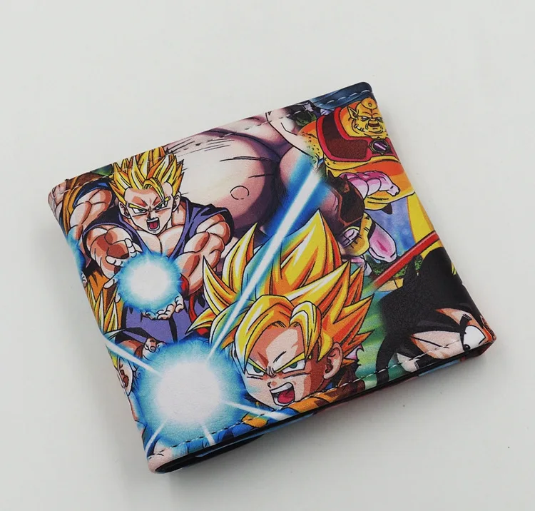 Короткий кошелек из искусственной кожи с рисунком японского аниме DRAGON BALL Z Super Saiyan Son Goku Son Gohan