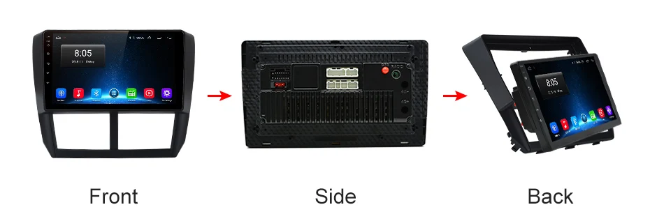 Cheap AWESAFE 2din Android 8.1 Car Radio Multimedia video player gps navi For Subaru Forester 3 2007 2008 2009 2010 2011 2012 2013 18