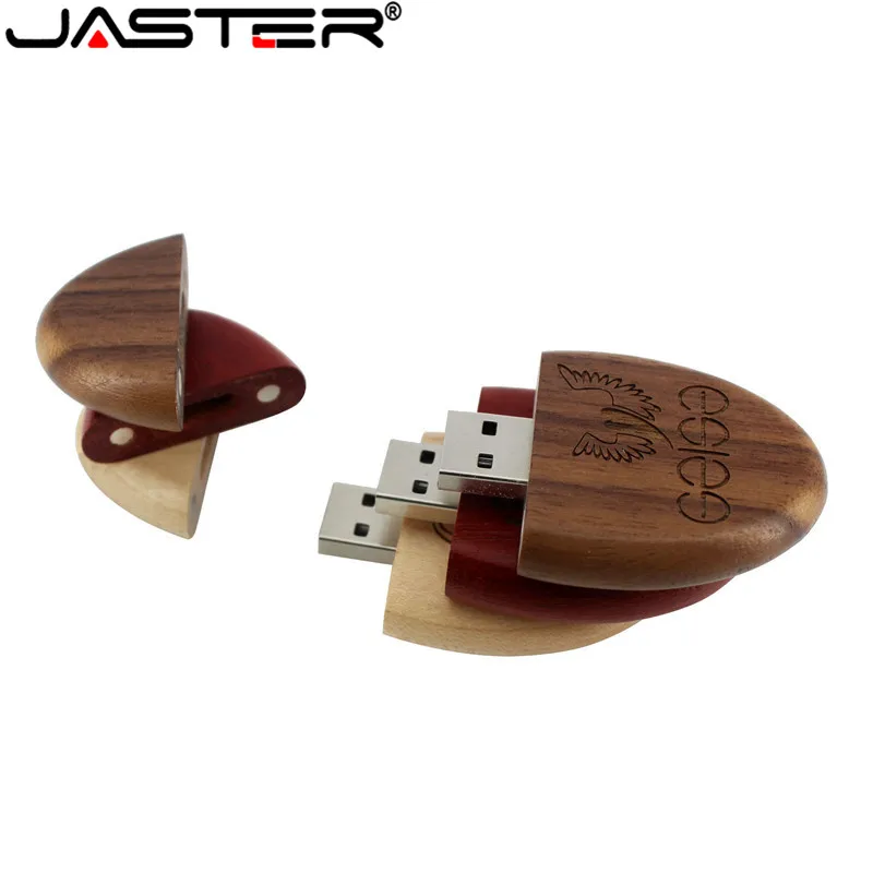 JASTER флеш накопитель из дерева Овальный USB 2 0 флэш Флешка 4 ГБ 8 16 32 64 накопитель|USB